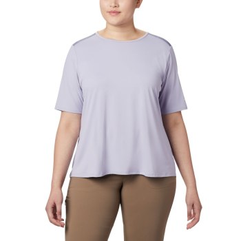 Columbia T-Shirt Dames, Chill River Short Sleeve Plus Size Paars, 75JXOMVBG